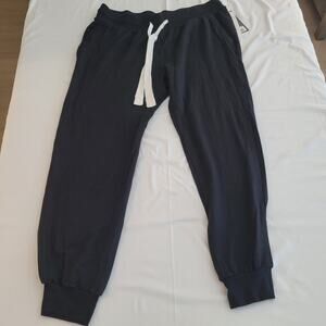 Glyder Pants Woman XL Black Halfway Joggers Lounge Sweatpants Jersey Stretch